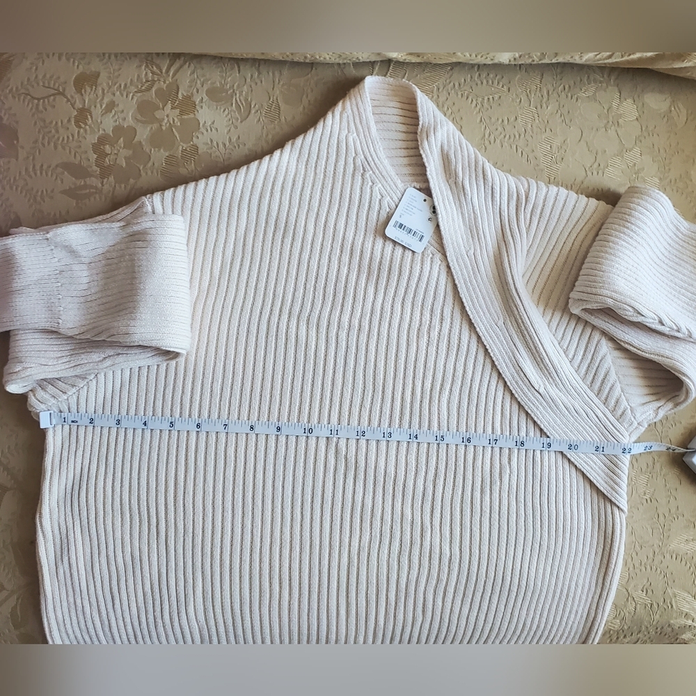 Free People Alba Ribbed Sweater Tunic/Powder Sand - Picture 6 of 14